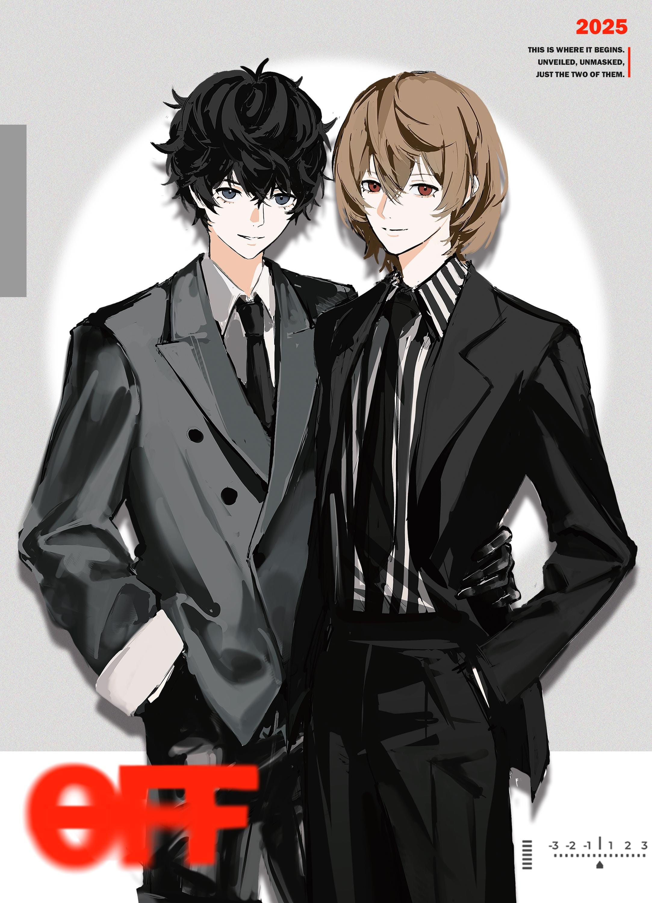 ペルソナ5 雨宮蓮＆明智五郎(シュアケ) ポスター、ポストカード - Etsy