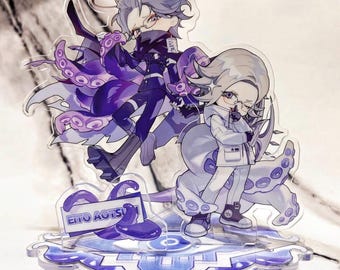 Eito Aotsuki Chibi Acrylic Stand | 3-Piece Display Stand | The Hundred Line: Last Defense Academy by @shiosakana1998