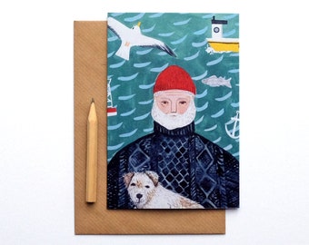 Illustrated Sea Dog Card