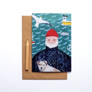 Illustrated Sea Dog Card image 1