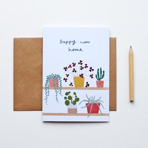 New Home Illustrated House Plants Card image 1