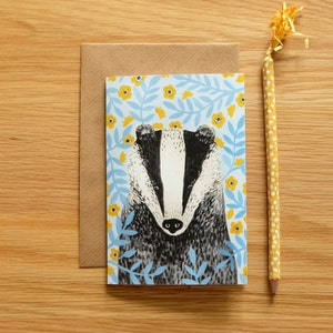 Illustrated Badger Card image 2