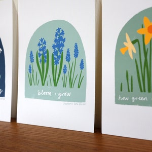 JANUARY A5 Giclee print: After Winter Must Come Spring Snowdrops Illustration image 4
