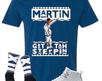 Camisetas personalizadas FDATT para Jordan 12 French Blue