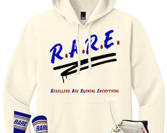 FDATT Custom Hoodie for Jordan 11 Rare Air Sail Deep Royal