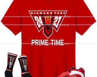 Camisetas FDATT a juego para Diamond Turf 2 49ers DT Prime Rojo blanco negro