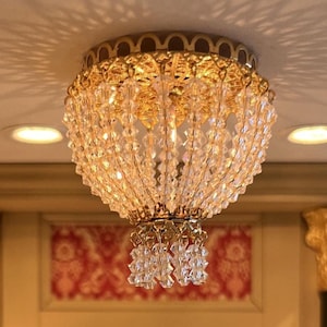 Dollhouse Miniature Ceiling Chandelier scale 1 to 12