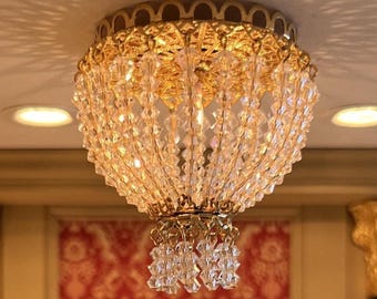 Dollhouse Miniature Ceiling Chandelier scale 1 to 12