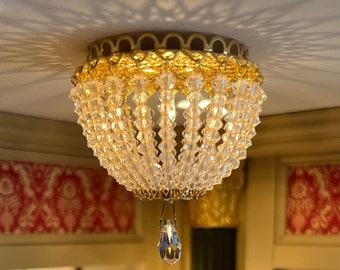Dollhouse Miniature Ceiling Chandelier scale 1 to 12