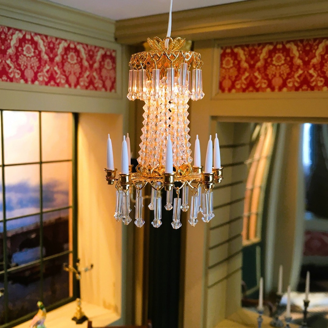 Dollhouse Miniature Chandelier Scale 1 to 12 - Etsy