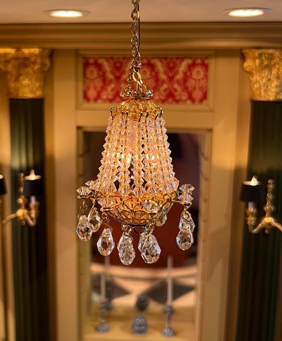 Dollhouse Miniature Chandelier scale 1 to 12 by Bindels