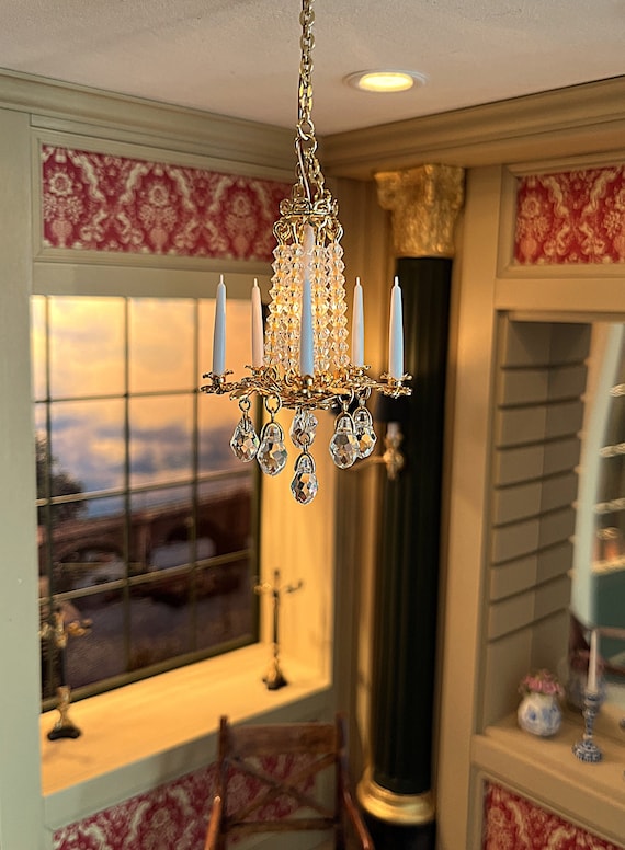 Dollhouse Miniature Chandelier scale 1 to 12 by Bindels