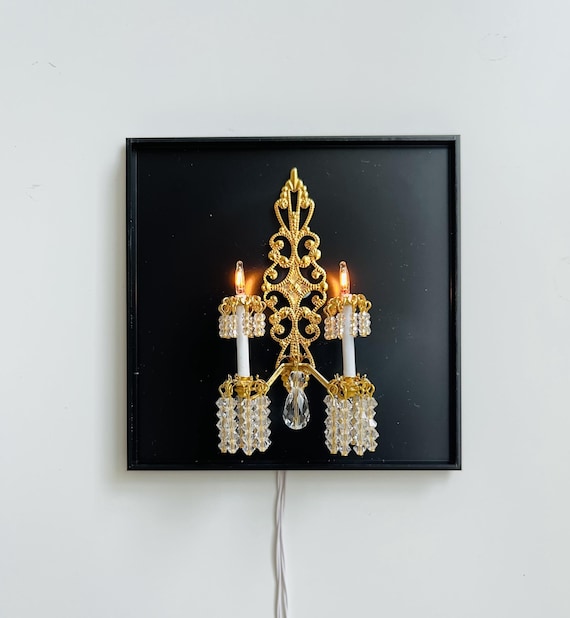 Dollhouse Miniature Wall Sconce scale 1 to 12, Electrified by Bindels