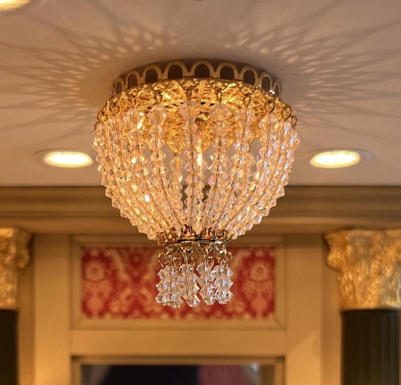 Dollhouse Miniature Ceiling Chandelier scale 1 to 12 by Bindels