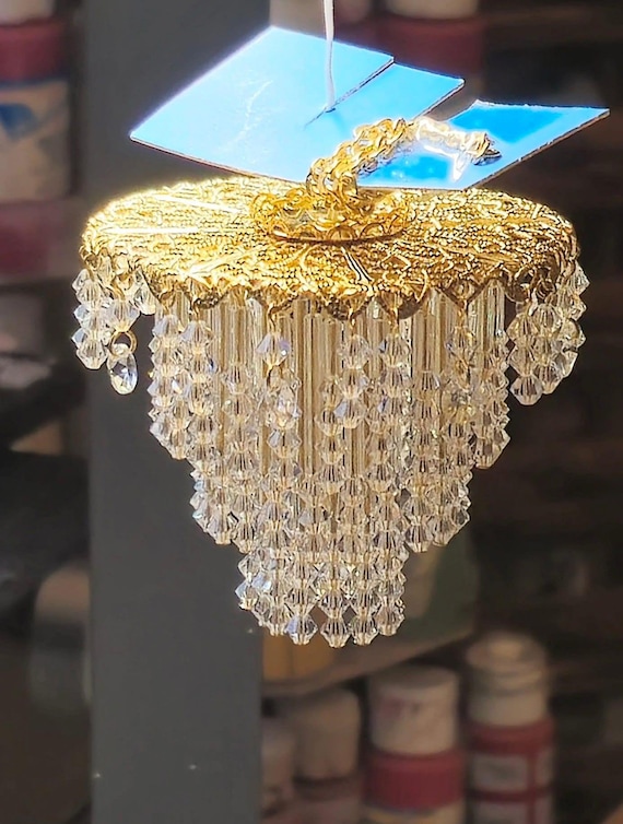 Dollhouse Miniature Four Layer Chandelier scale 1 to 12 by Bindels