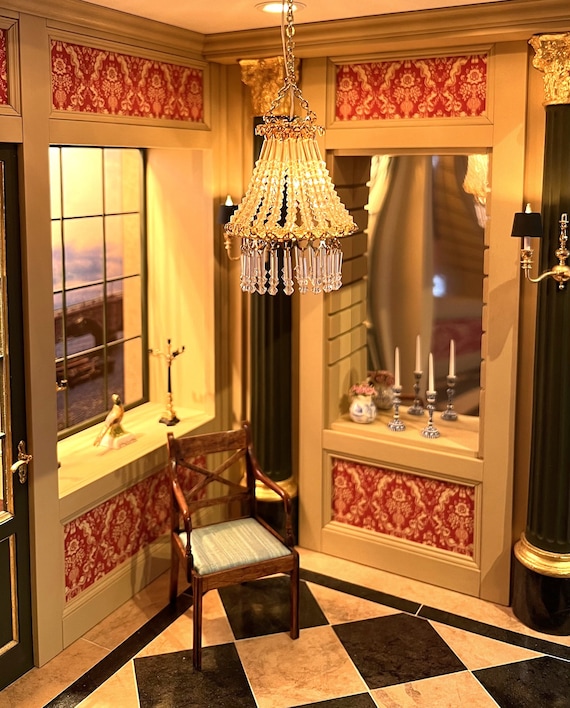 Dollhouse Miniature Chandelier scale 1 to 12 by Bindels