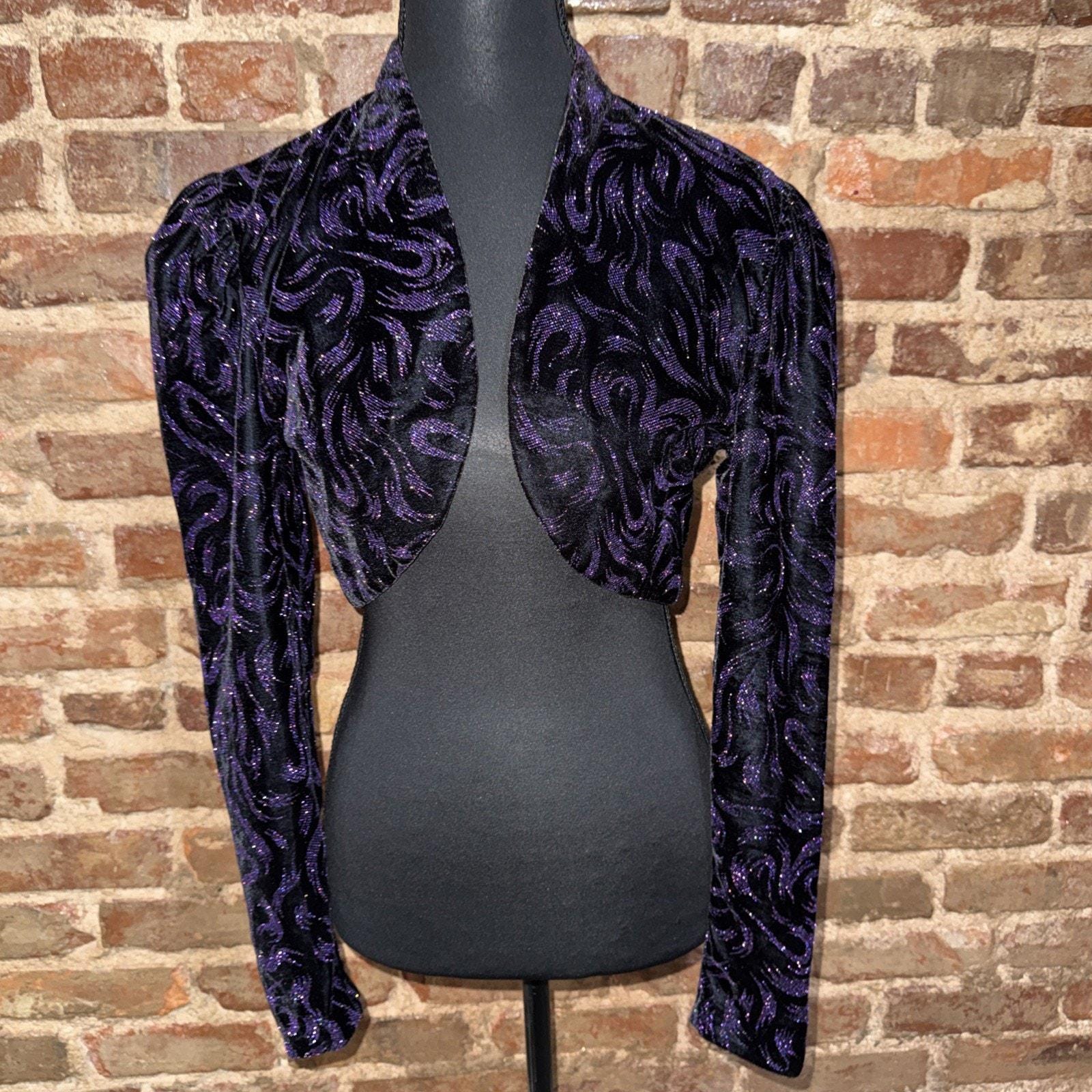 Purple Bolero Jacket - Etsy