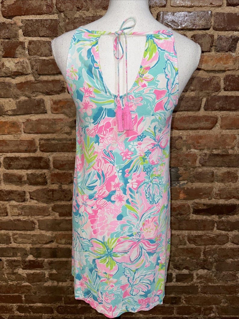 Lilly Pulitzer Margot Hot On The Scene swing tankjurk van pima-katoenjersey, maat XS afbeelding 4