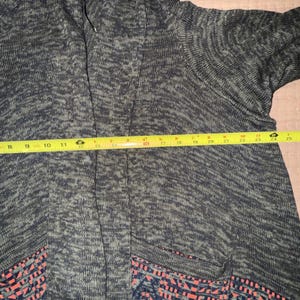 Anthropologie Cine NWT Gray Fringe 3/4 SLEEVE crochet Open Cardigan Luxury beach image 9