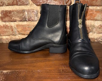Bottes de paddock Ariat 4LR en cuir noires portées 1x - Bonne affaire ! 6 Randonnée outdoor imperméable