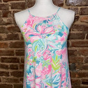 Lilly Pulitzer Margot Hot On The Scene swing tankjurk van pima-katoenjersey, maat XS afbeelding 2