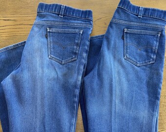 VTG Levi's Lot 2 par jeans Aktuella Y2K 38x30 Röda Batwing “Skosh More Room” Japan