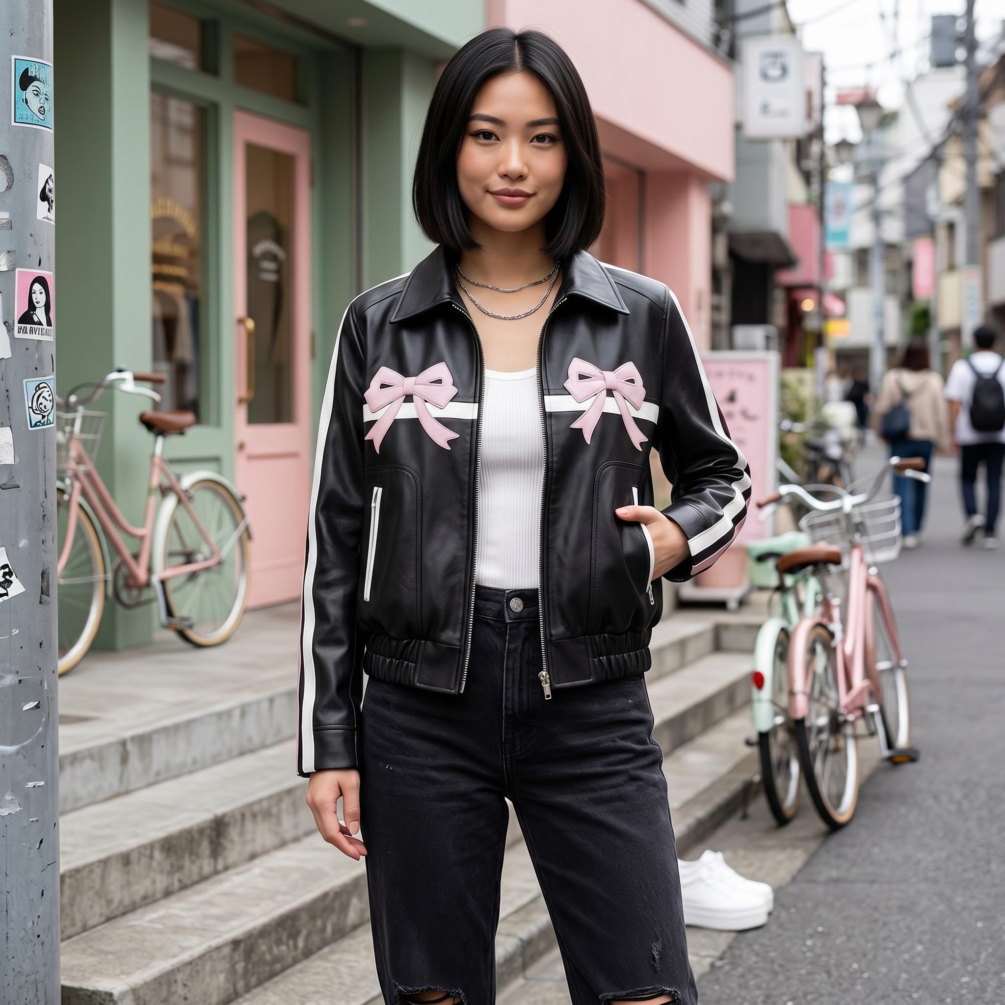 Y2k racer jacket - Etsy 日本
