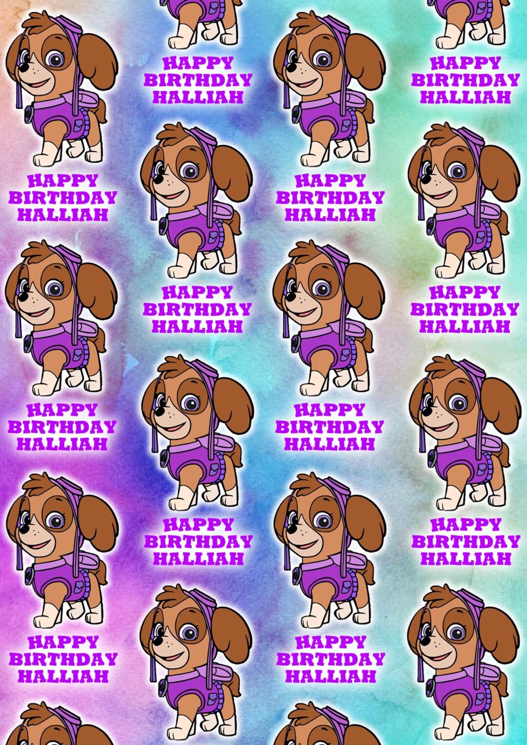 SKYE PAW PATROL Personalised Birthday Wrapping Paper - Paw Patrol - View #7
