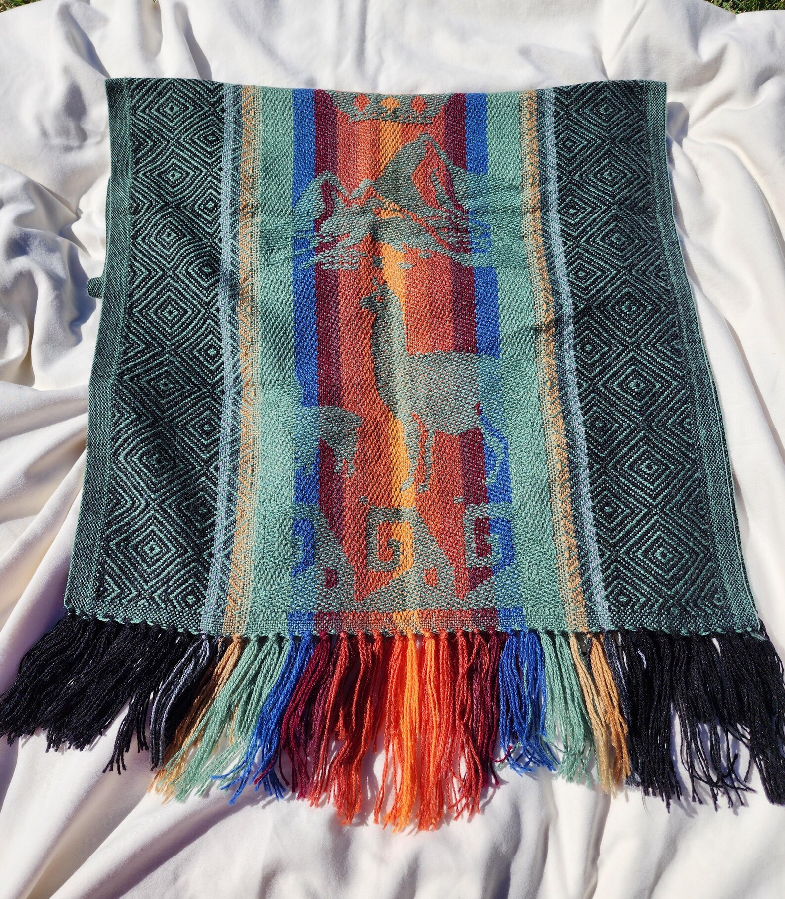 LARGE SQUARE SCARF TRIBAL THEORY