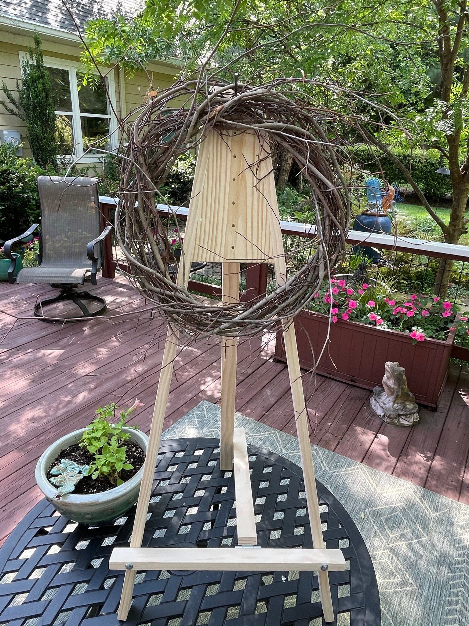 Wreath Making Easel Table Easel for Wreaths Adjustable Etsy