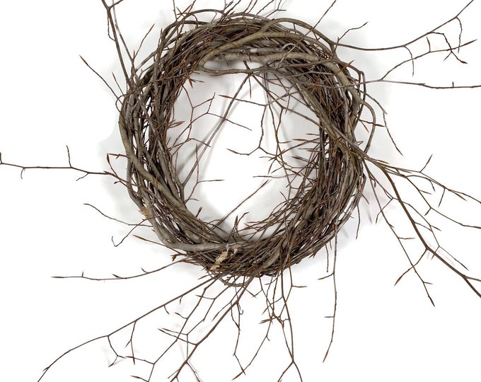 Rustic Twig Wreaths, Birch Door Wreaths 14, Wild Birch Wreath Bases