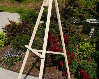 Wreath Making Easel, Floor Easel for Wreaths, Adjustable Wreath Making Stand, Sturdy Stand for Wreath Making, Handmade Easel for Crafts,