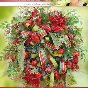 Make a Christmas Wreath DVD Step-by-Step, DIY, Ribbon Christmas Wreath, Christmas Wreath Ideas, Christmas Wreaths