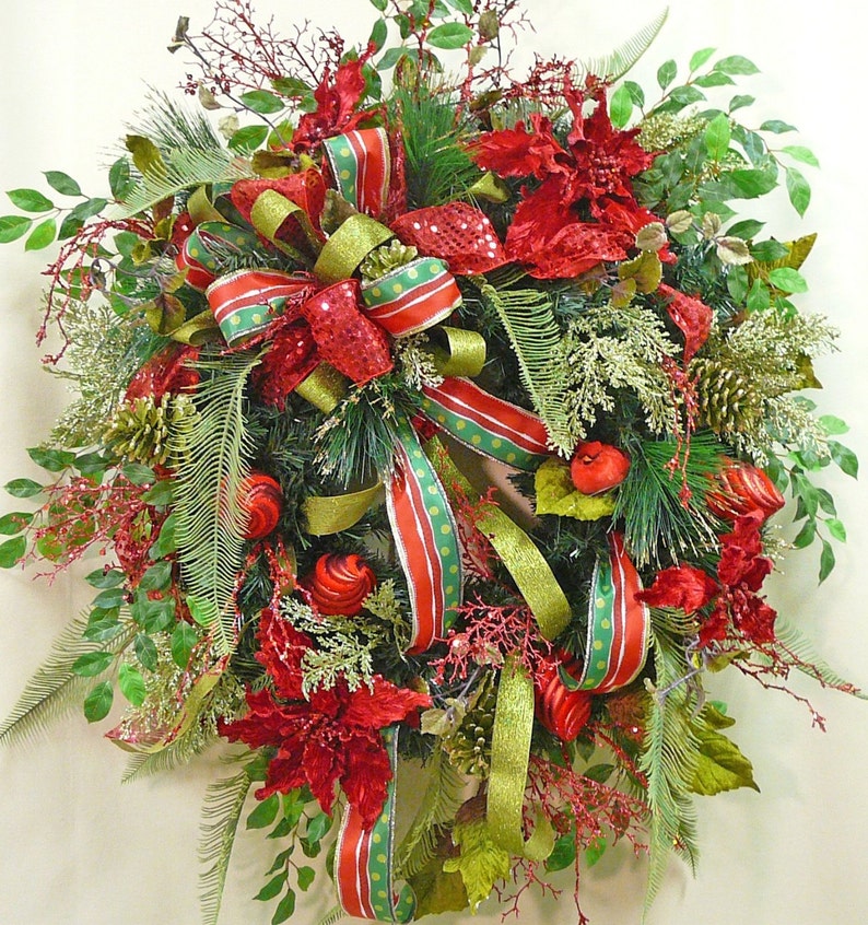Christmas Ribbon Wreath, Christmas Wreath Ideas, Learn to Make a