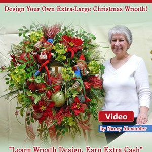 Christmas Elf Magic DVD, Instructional How-to Video, Learn to Make a Christmas Wreath, Make Your Own Beautiful Christmas Wreaths