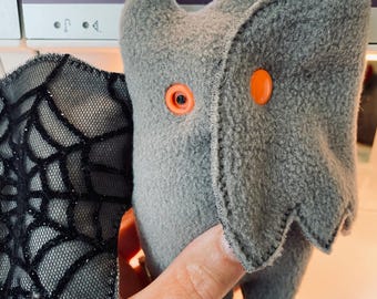 Patrón de costura para peluche de murciélago de Halloween / Peluche de fieltro DIY (Descarga en PDF)