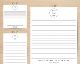Custom Business Logo Notepad – Branded Stationery, Multiple Sizes