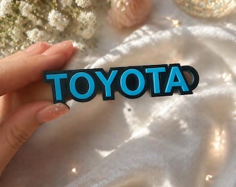 Llavero azul de Toyota