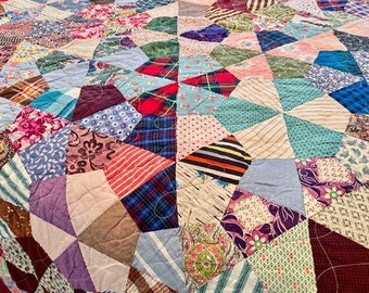 Vintage Quilts Handgemachter Vintage Quilt Bauernhaus Quilts Weihnachtsdecken Decken und Überwürfe Patchwork Quilts Quilts Zum Verkauf