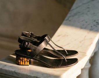 Archival Grail: Gucci by Tom Ford Bamboo T-Bar Sandals