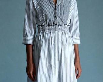 Sandro Paris Striped Midi Dress