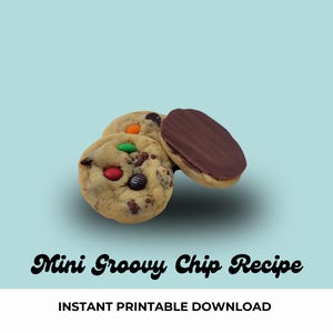 Receita de Mini Biscoitos Gourmet de Chocolate Colorido (Download Digital)