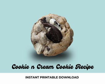 Ricetta dei biscotti Cookies & Cream: stile pasticceria gourmet (download digitale)
