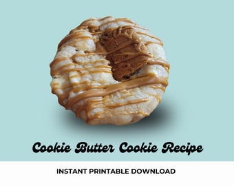 Ricetta dei biscotti al burro di biscotti: stile pasticceria gourmet (download digitale)