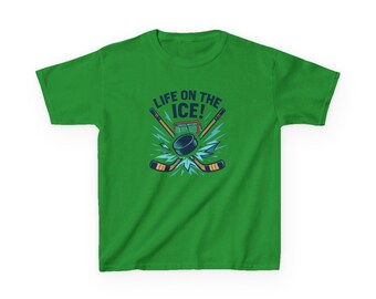 Youth Hockey Tee - Perfect for Little Players, Life on the Ice Shirt, Sports Gift, Kids Athletic Apparel, Ice Hockey Enthusiast Shirt