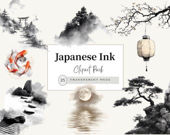 アンティーク日本水墨画風景画1800年代の芸術墨絵禅インテリア - Etsy 日本