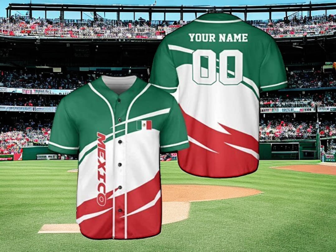 Custom Mexico Baseball Jersey Mexico Shirt Mexico Costumes - Etsy