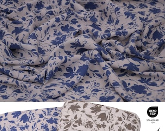 100 % popeline de bambou, pétales clair de lune, tissu de couture, fibre de bambou naturelle, tissu en popeline, drapé doux, vêtements de nuit, AU DEMI-JARDIN