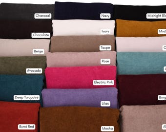 16-Wale Corduroy Fabric, Light Stretch – 59” Wide, Retro Corduroy Fabric, Corduroy Fabric, BY HALF YARD, Solid Color Corduroy, Jacket Fabric