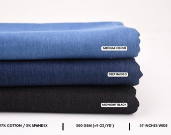 9oz katoenen spandex denimstof, zacht gewassen, katoenstretch, denimstof, jeansstof, katoenen denim, denim spandex, medium denim, jeans
